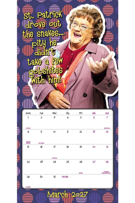Mrs Browns Boys Square Calendar 2027
