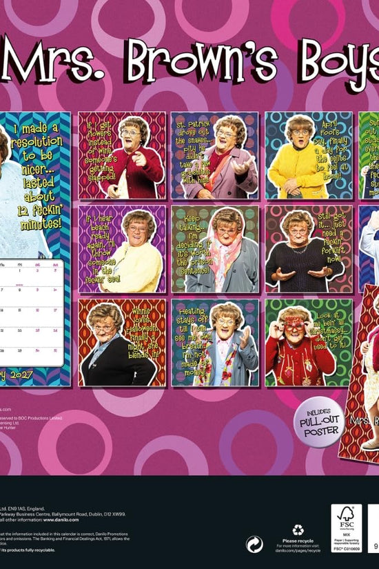Mrs Browns Boys Square Calendar 2027