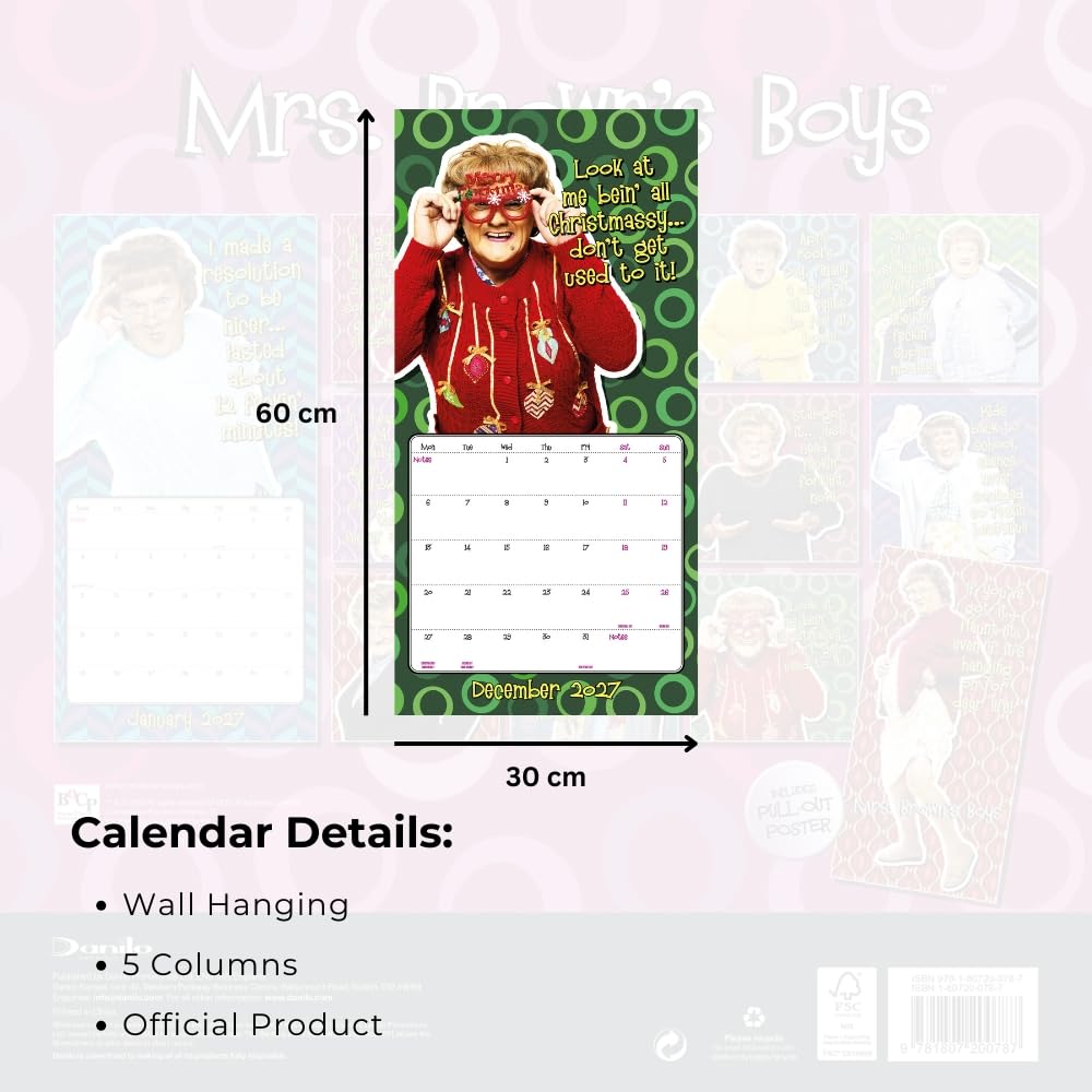 Mrs Browns Boys Square Calendar 2027