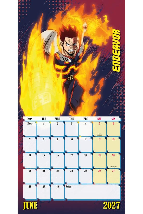 My Hero Academia Square Calendar 2027