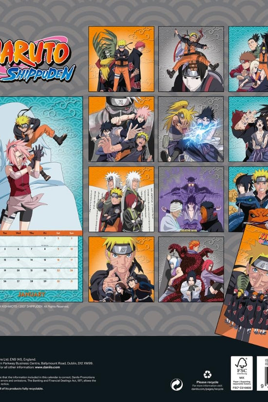 Naruto: Shippuden Square Calendar 2027