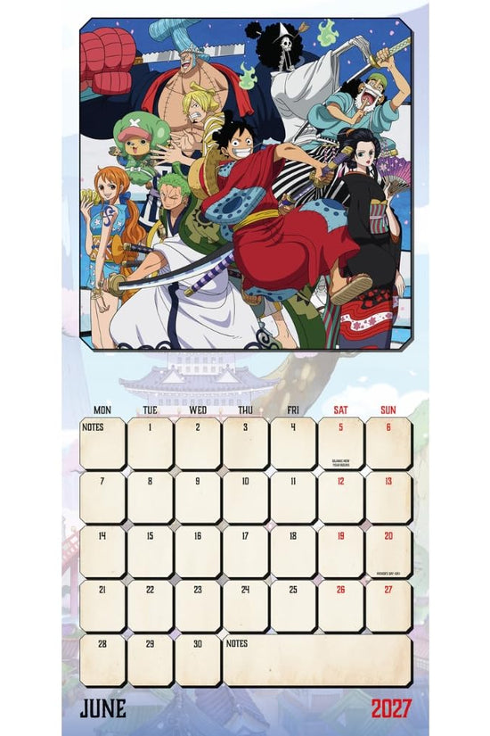 One Piece Square Calendar 2027