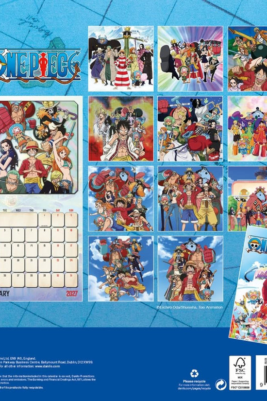 One Piece Square Calendar 2027