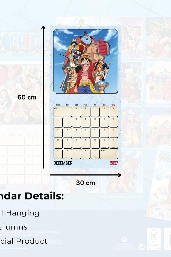 One Piece Square Calendar 2027