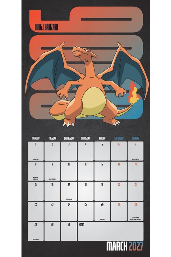 Pokemon Square Calendar 2027