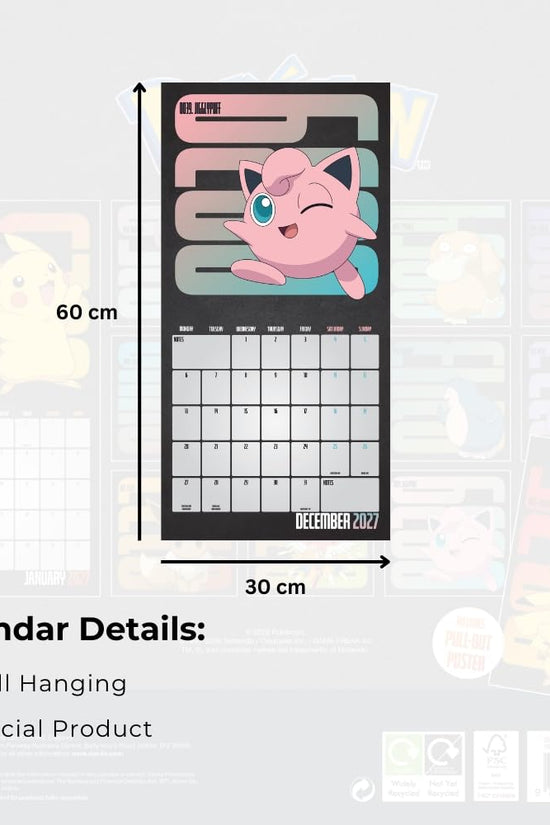 Pokemon Square Calendar 2027
