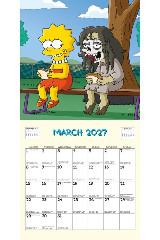 The Simpsons Square Calendar 2027