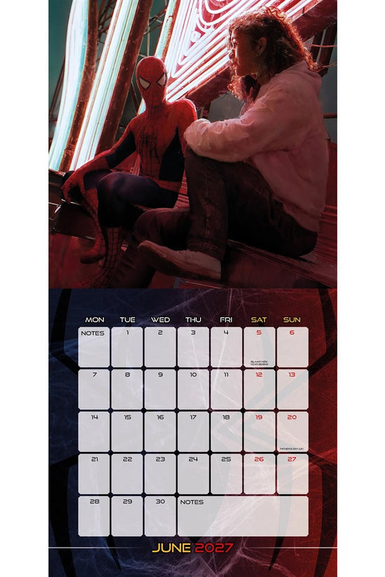 Spider-Man Square Calendar 2027