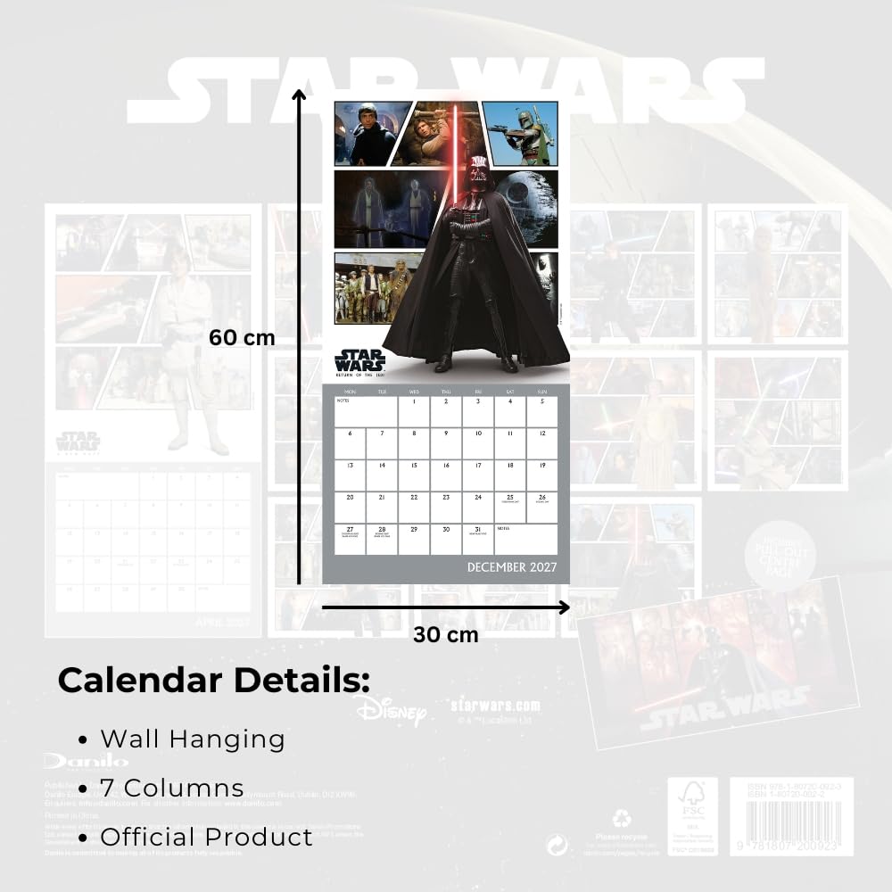 Star Wars Square Calendar 2027