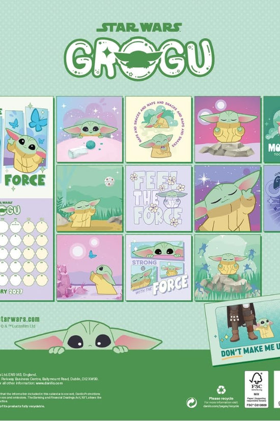 Star Wars: The Mandalorian Grogu Square Calendar 2027
