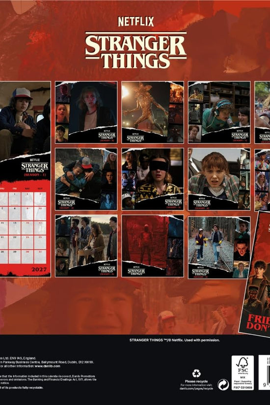 Stranger Things Square Calendar 2027
