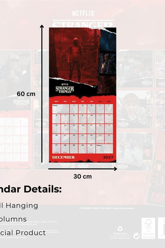 Stranger Things Square Calendar 2027