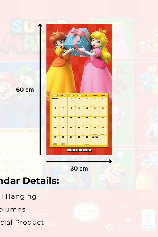 Super Mario Square Calendar 2027