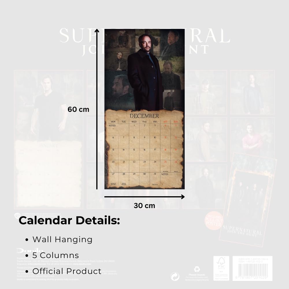 Supernatural Square Calendar 2027