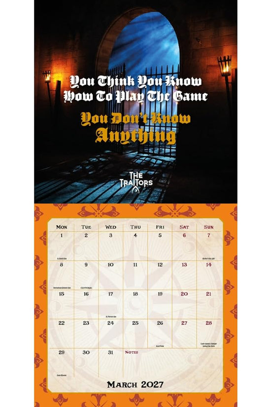 The Traitors Square Calendar 2027