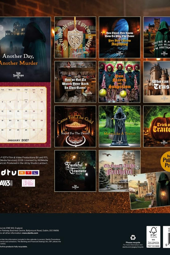 The Traitors Square Calendar 2027