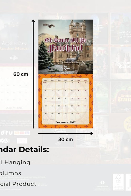 The Traitors Square Calendar 2027