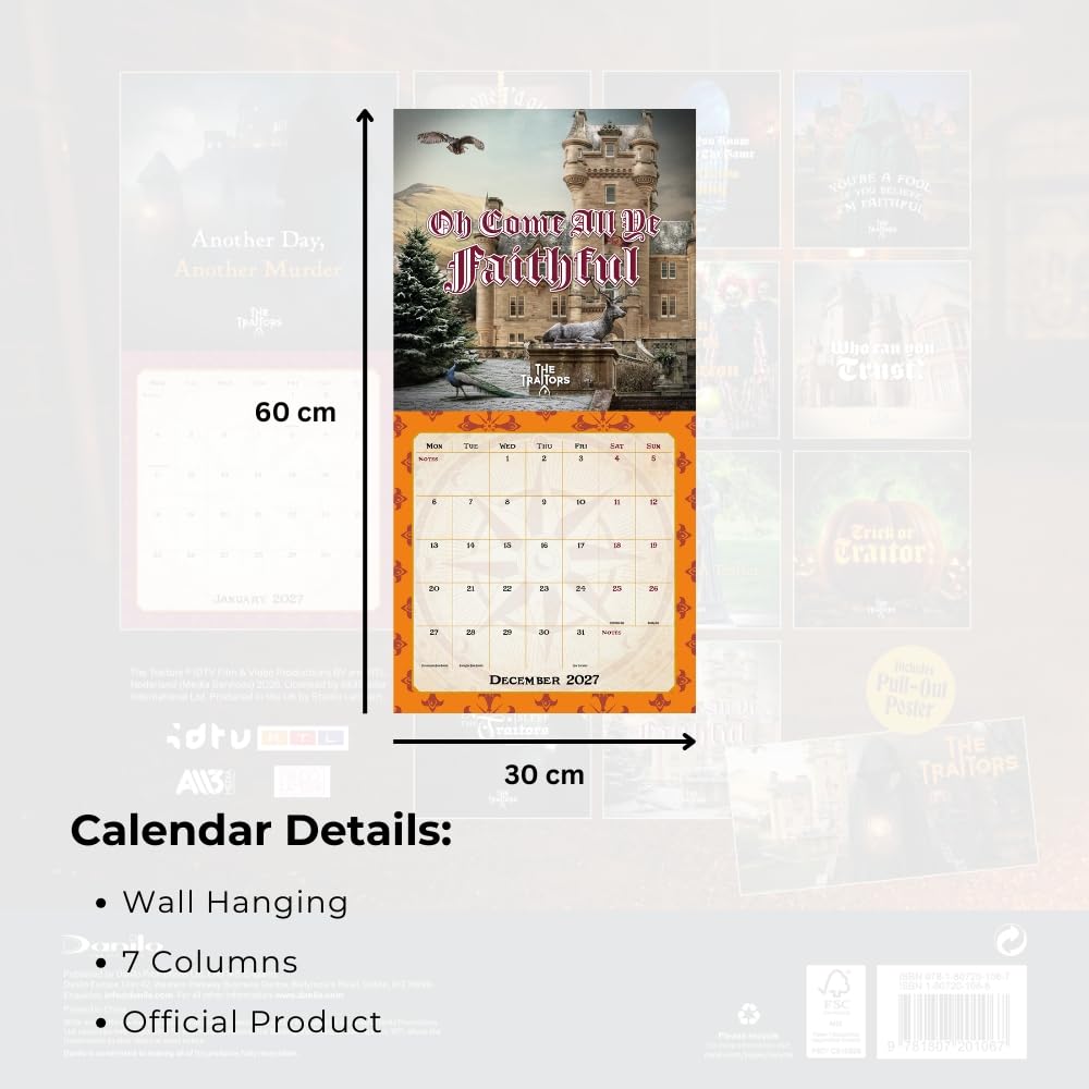 The Traitors Square Calendar 2027