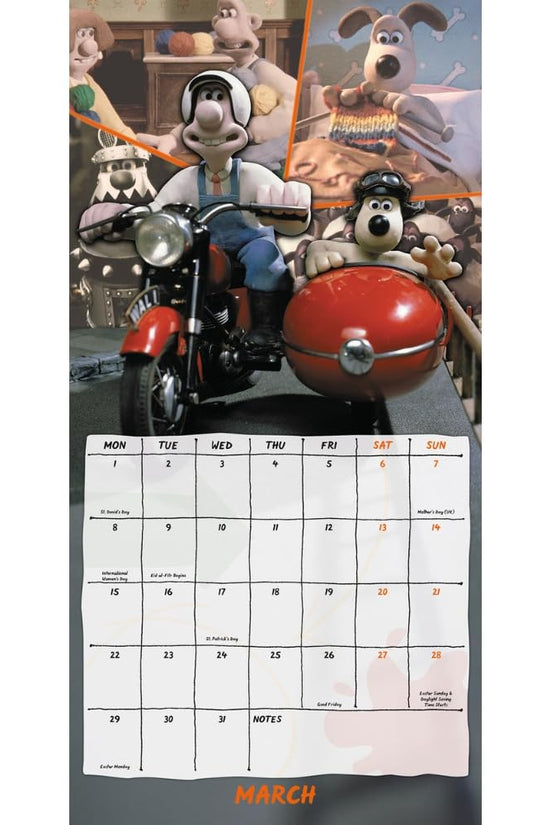 Wallace And Gromit Square Calendar 2027