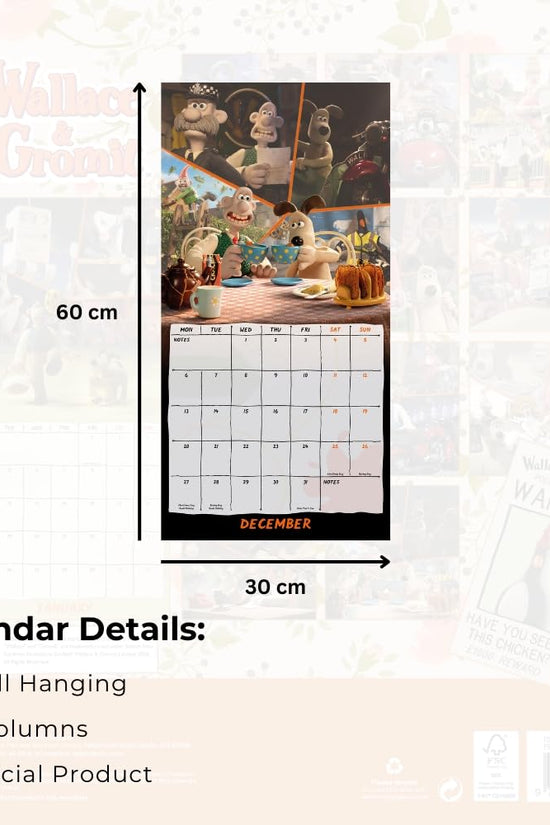 Wallace And Gromit Square Calendar 2027