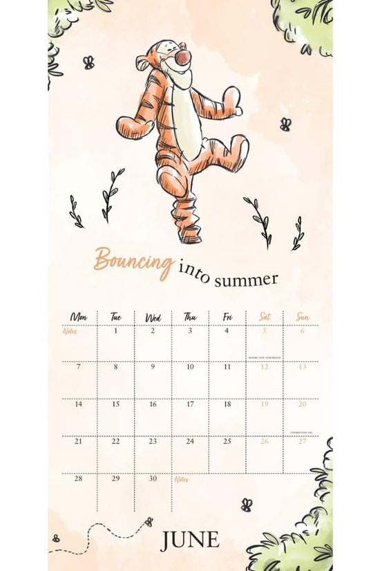 Winnie The Pooh Square Calendar 2027