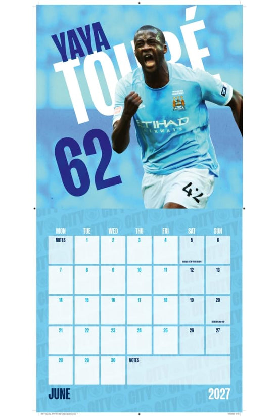 Manchester City FC Calendar & Diary Musical Gift Box 2027