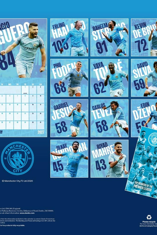 Manchester City FC Calendar & Diary Musical Gift Box 2027