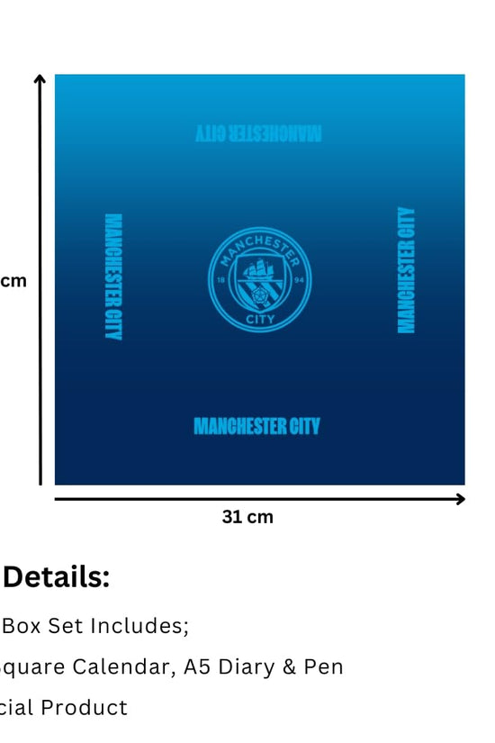 Manchester City FC Calendar & Diary Musical Gift Box 2027