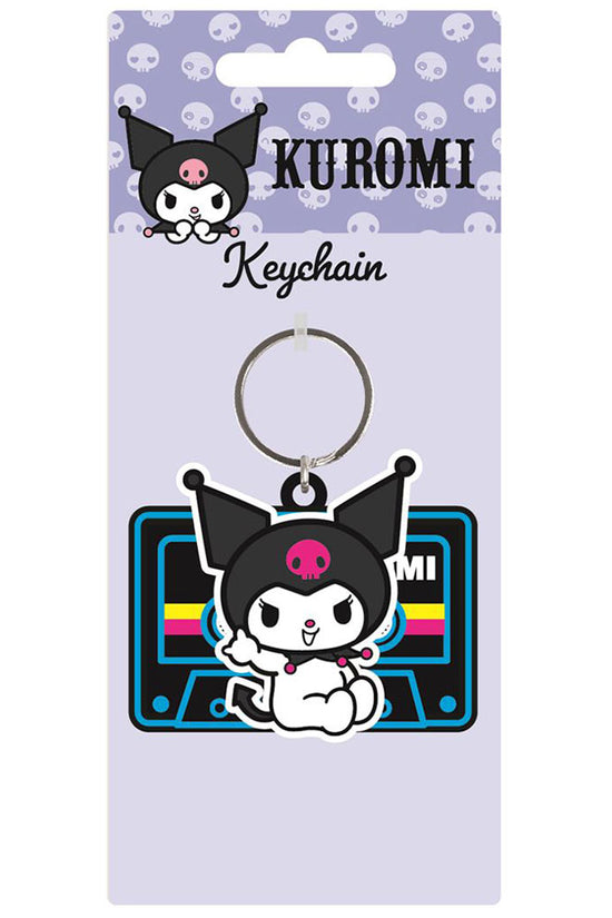 Kuromi PVC Spinner Keyring