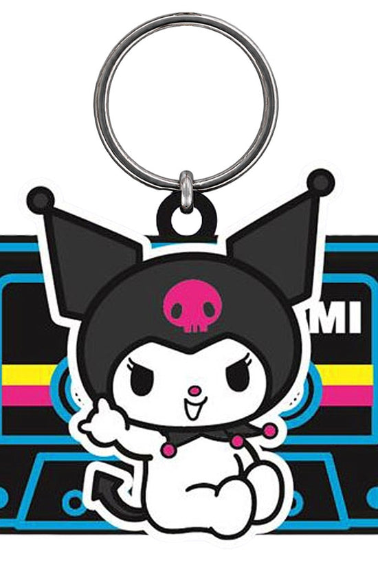 Kuromi PVC Spinner Keyring