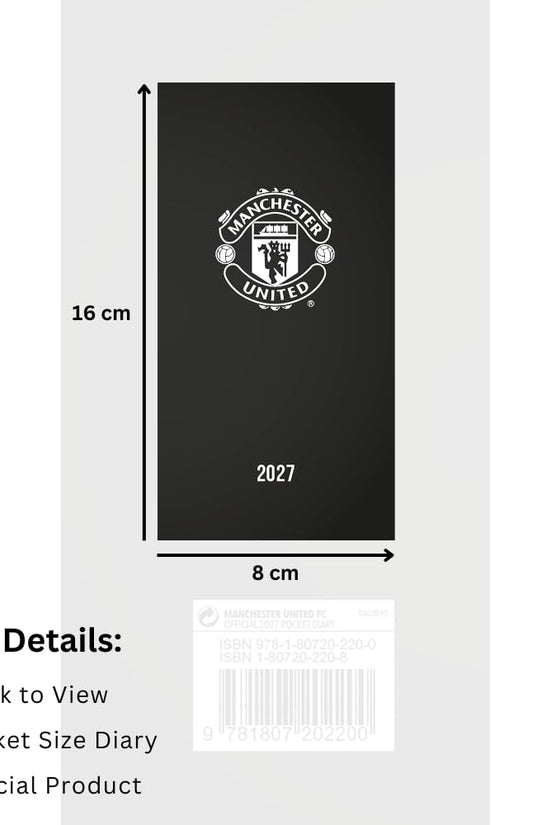 Manchester United FC Slim Diary 2027