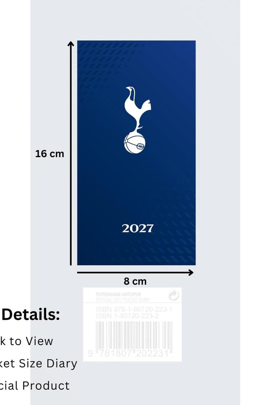 Tottenham Hotspur FC Slim Diary 2027