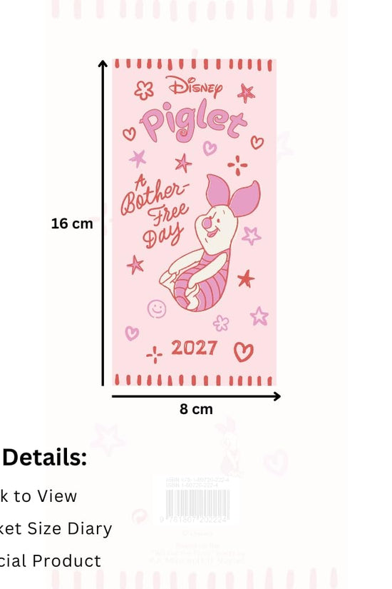 Winnie The Pooh Piglet Slim Diary 2027