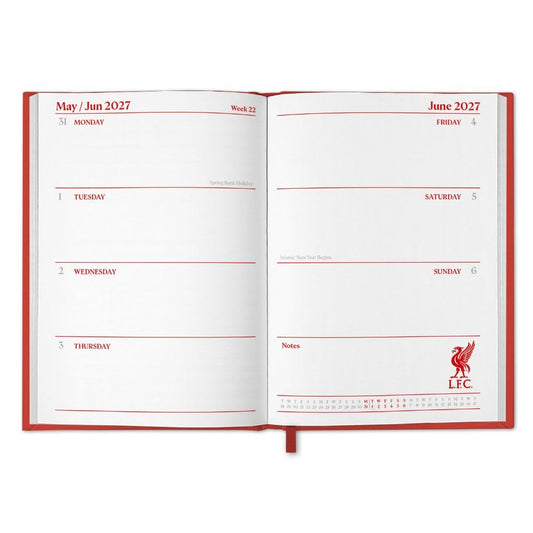 Liverpool FC A5 Diary 2027