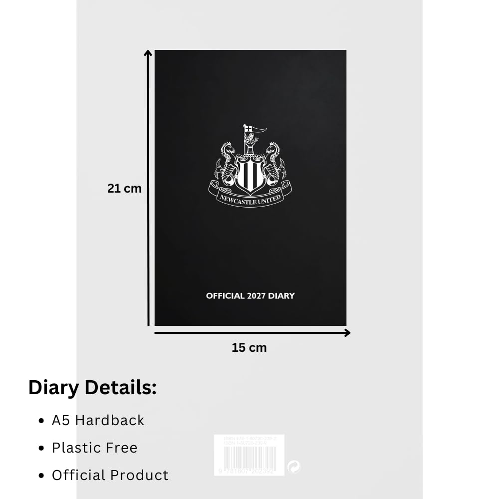 Newcastle United FC A5 Diary 2027