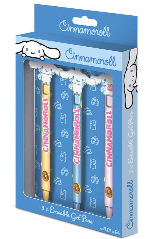Cinnamoroll 3pk Erasable Gel Pen Set