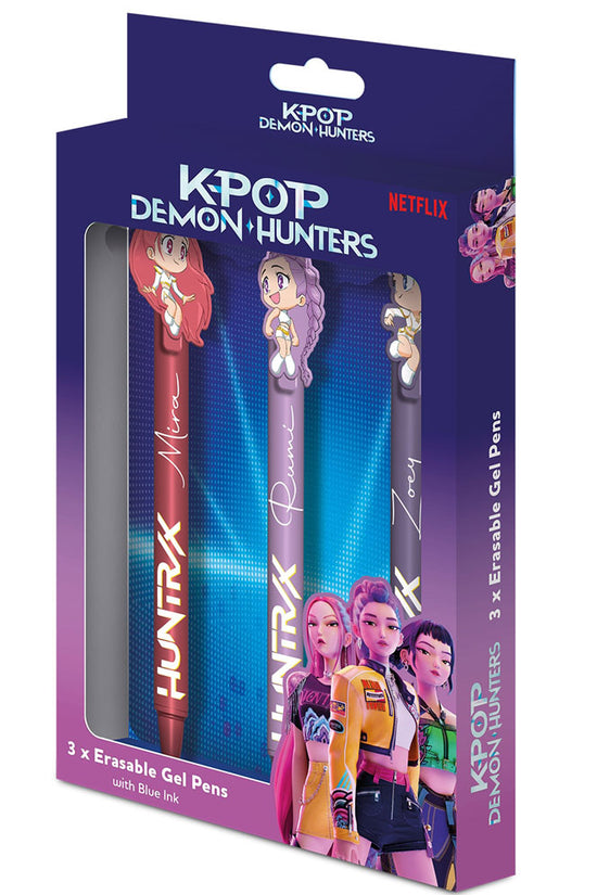 K-POP Demon Hunters 3pk Erasable Gel Pen Set