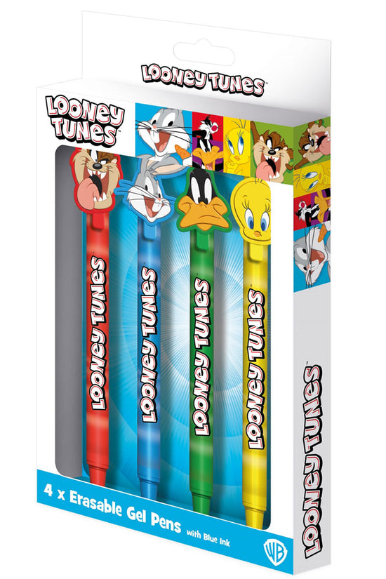 Looney Tunes 4pk Erasable Gel Pen Set