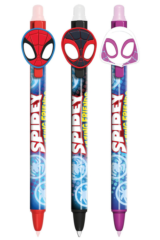 Spidey And His Amazing Friends 3pk Erasable Gel Pen Set