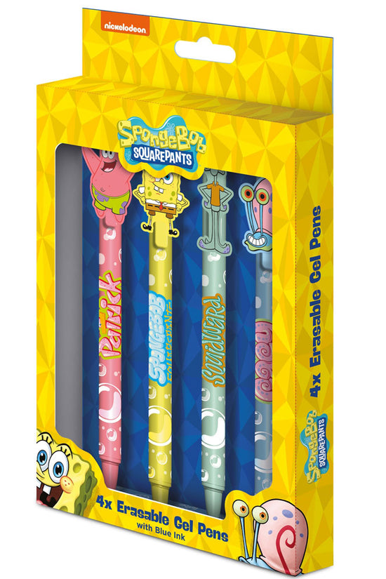 SpongeBob SquarePants 4pk Erasable Gel Pen Set