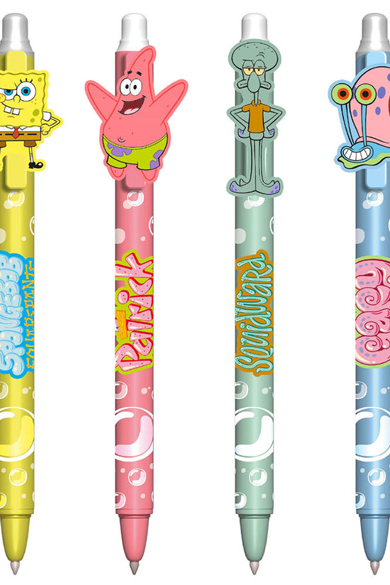 SpongeBob SquarePants 4pk Erasable Gel Pen Set