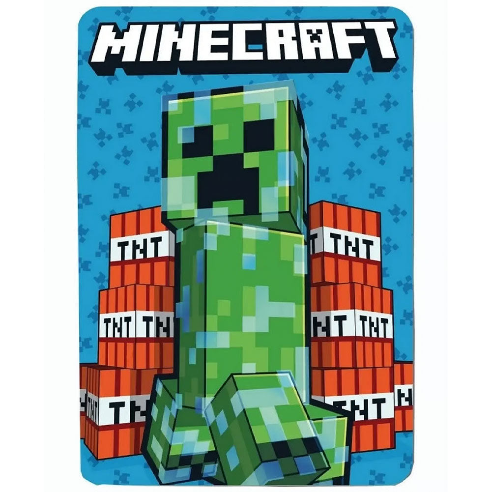 Minecraft Creeper Fleece Blanket