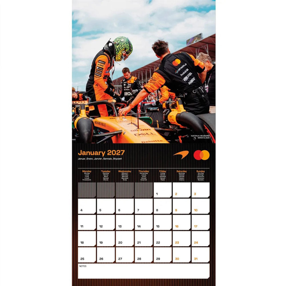 McLaren Square Calendar 2027