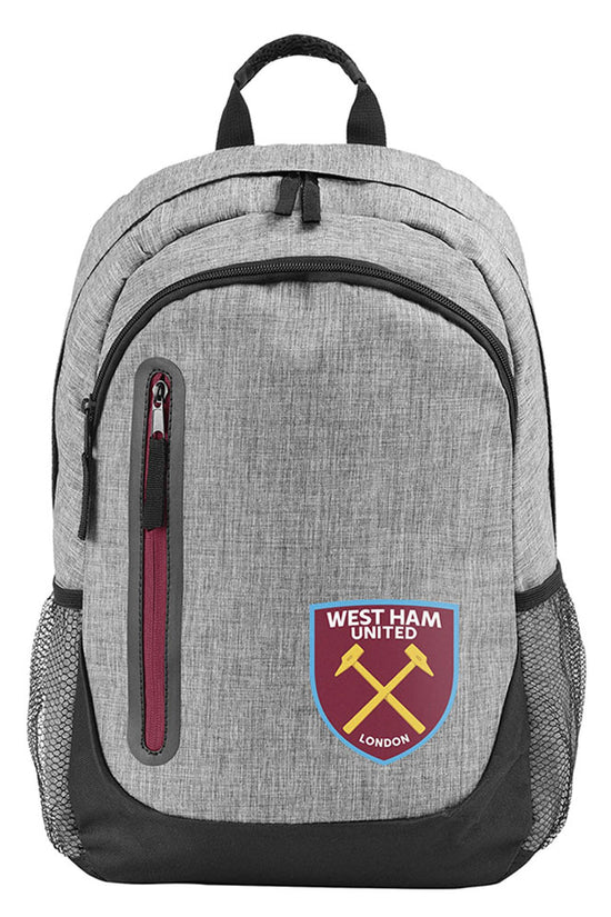West Ham United FC Heather Grey Backpack