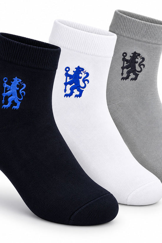Chelsea FC 3pk Adults Ankle Socks Size 5-7