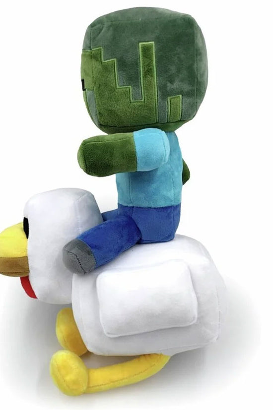 Minecraft Chicken Jockey Shaped Cushion