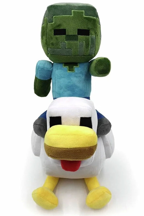 Minecraft Chicken Jockey Shaped Cushion