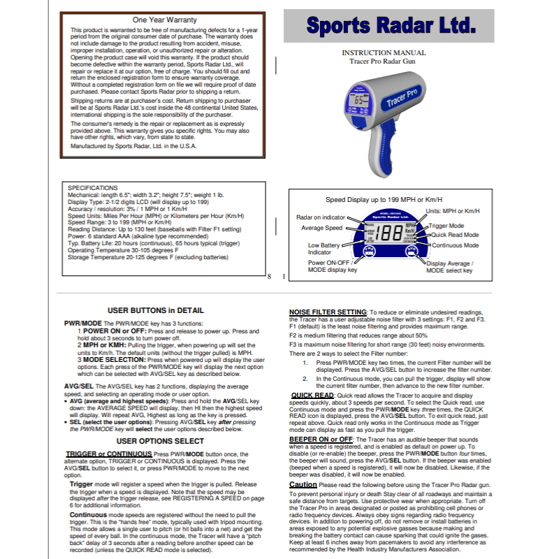 Tracer Pro - SRA3000PRO