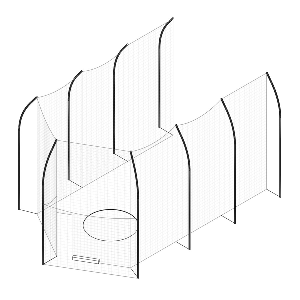Barrier Net for 732145 Discus Cage