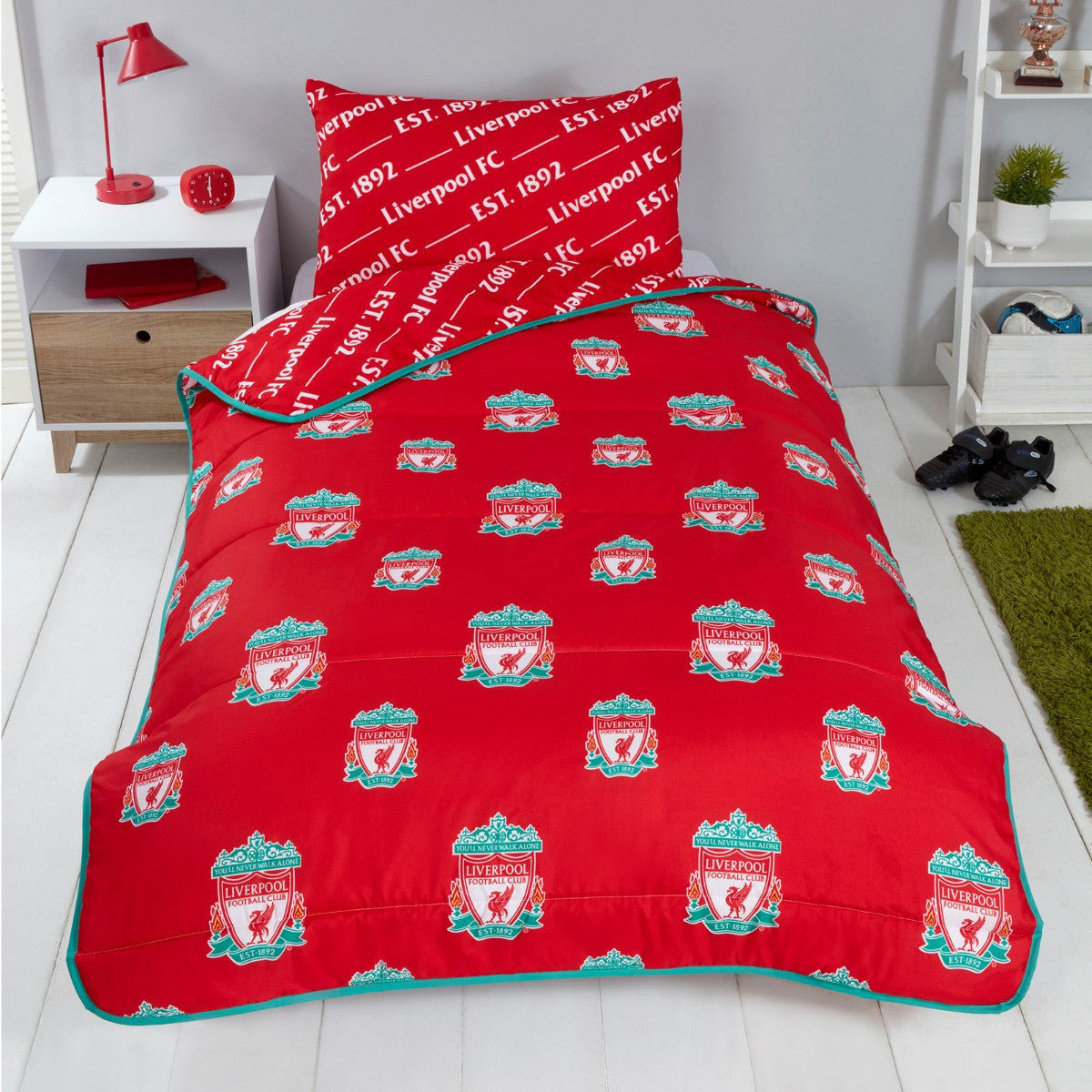 Liverpool FC Single reversible Coverless Duvet